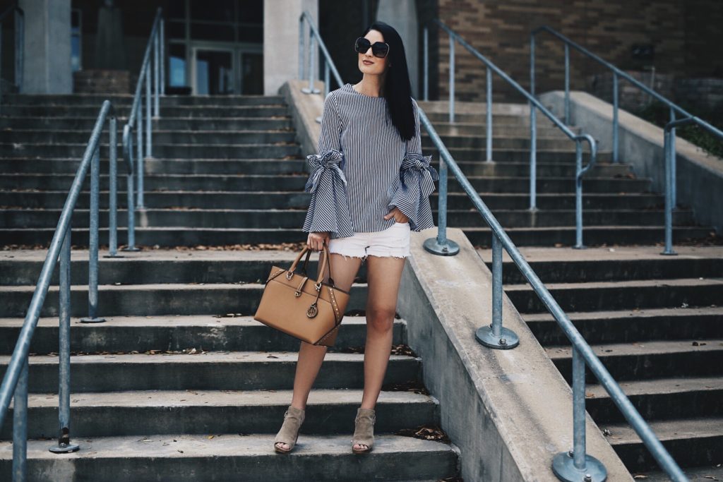 DTKAustin shares her favorite denim picks for spring and summer that are all under $100. Think cutoff shorts, denim, skirts and chambray dresses all affordable! Click for more info and shopping details.