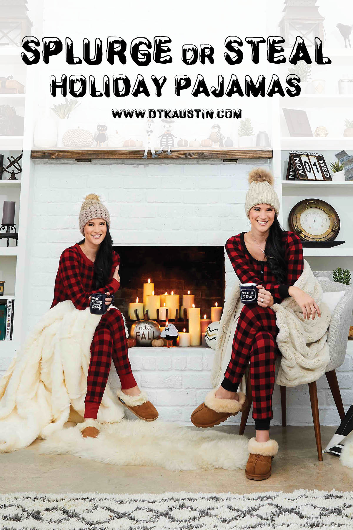 DTKAustin shares her recent Splurge or Steal Column about plaid pajamas in Austin Woman Magazine just in time for winter!