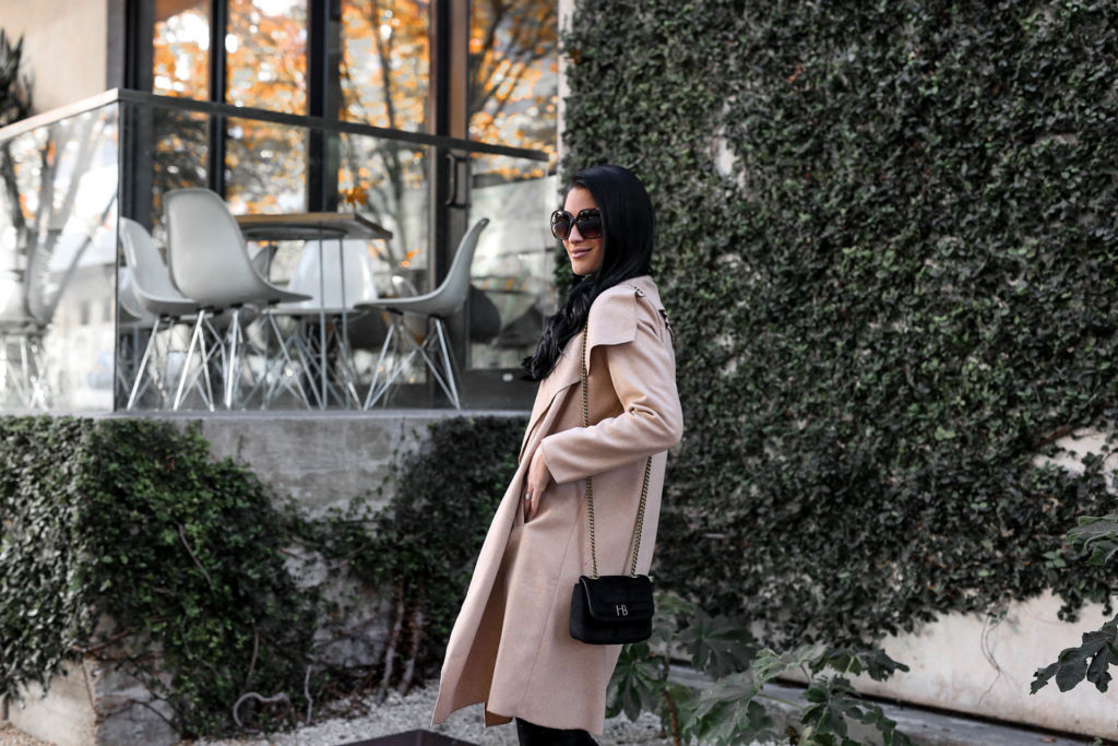 DTKAustin shares her top affordable coats from Chicwish that are under $100. Handbag from Henri Bendel, OTK boots from Goodnight Macaroon.
