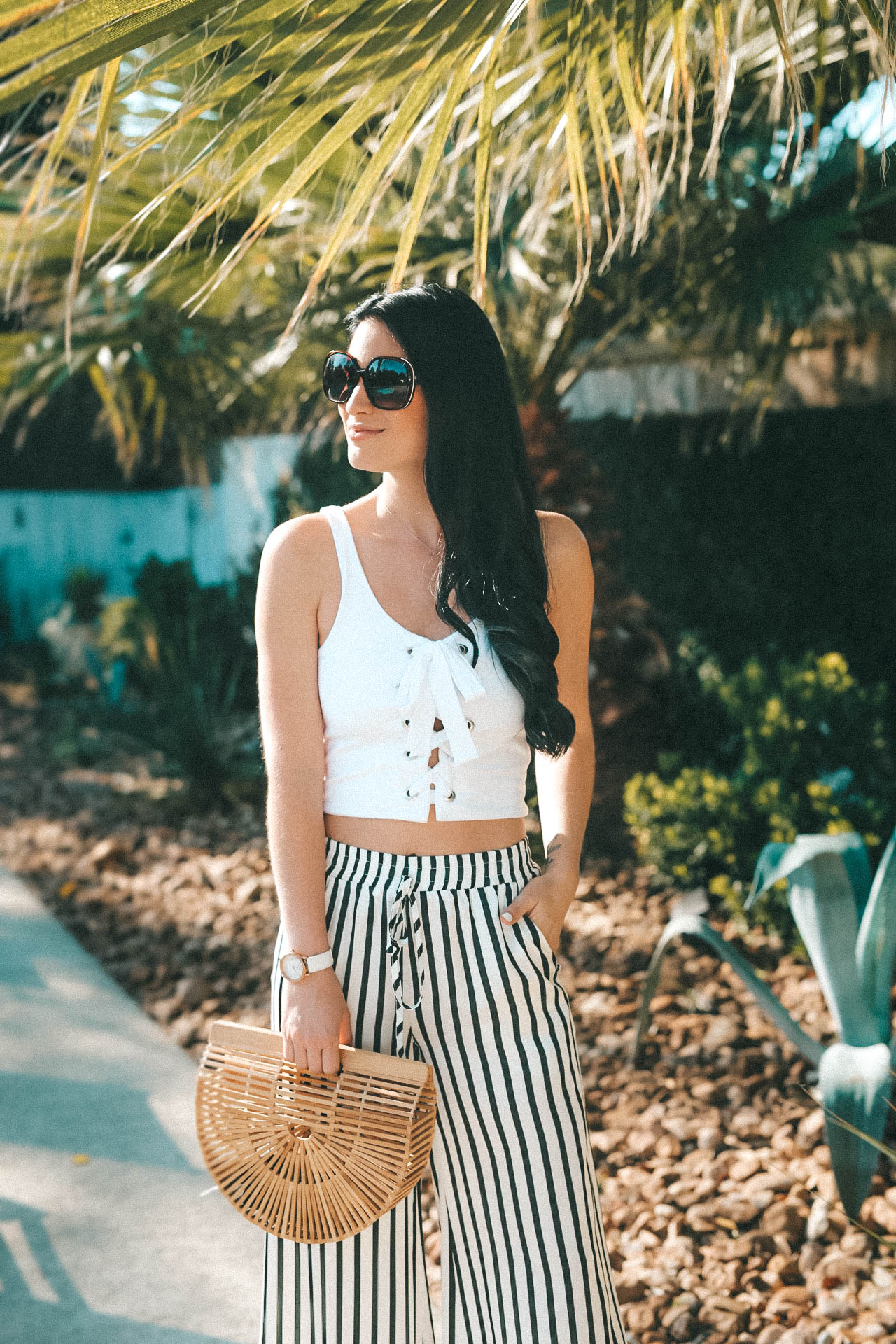 How to Style Striped Wide Leg Pants for Summer | summer pants | striped pants outfit | summer outfit ideas || Dressed to Kill #style #fashion #womensoutfits #stripedpants #summerstyle