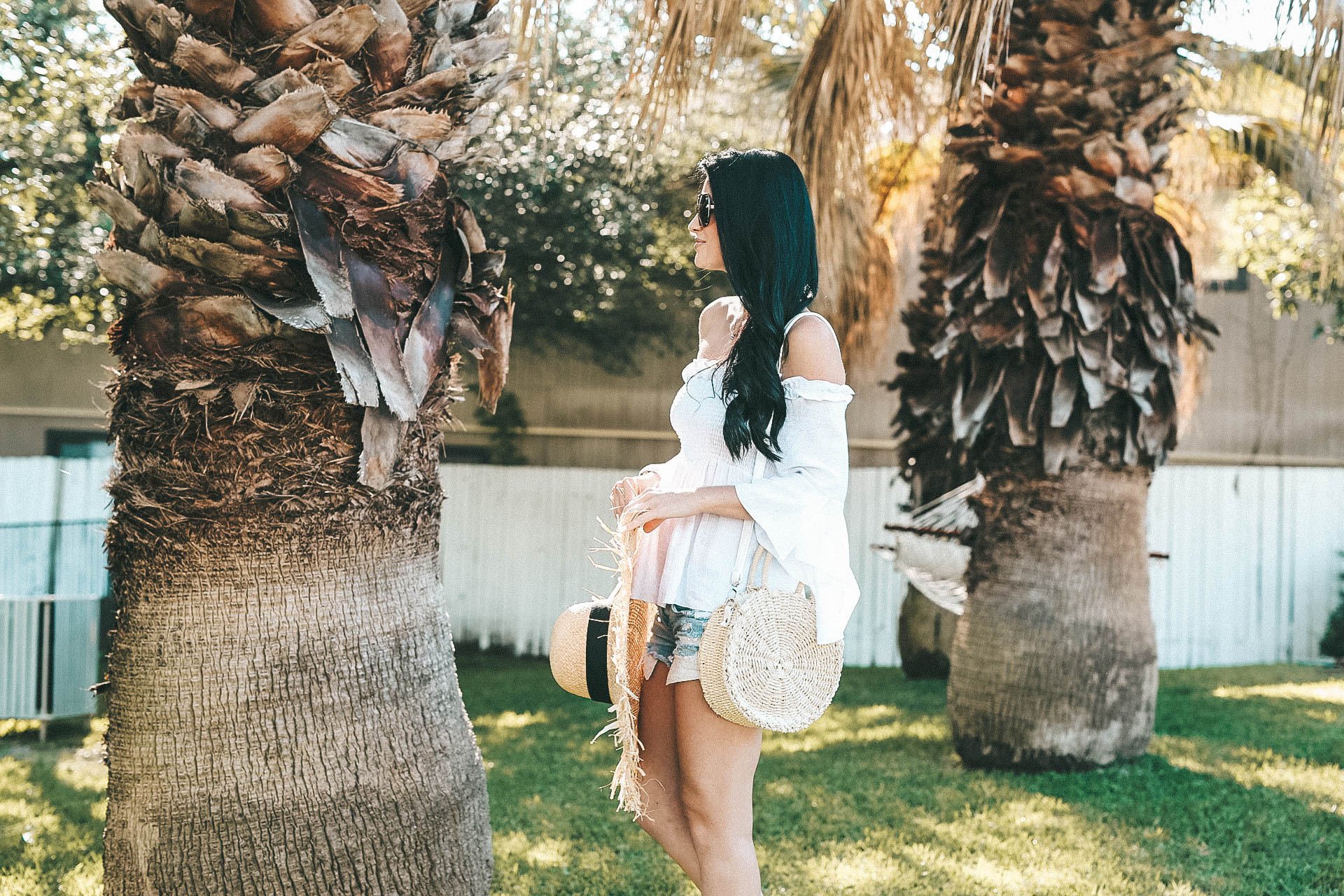 DTKAustin shares where to get the best white tops for summer from Chicwish that wont break the bank along with her frayed straw hat on sale. - {Affordable Summer Tops That Won't Break the Bank} featured by popular Austin fashion blogger, Dressed to Kill
