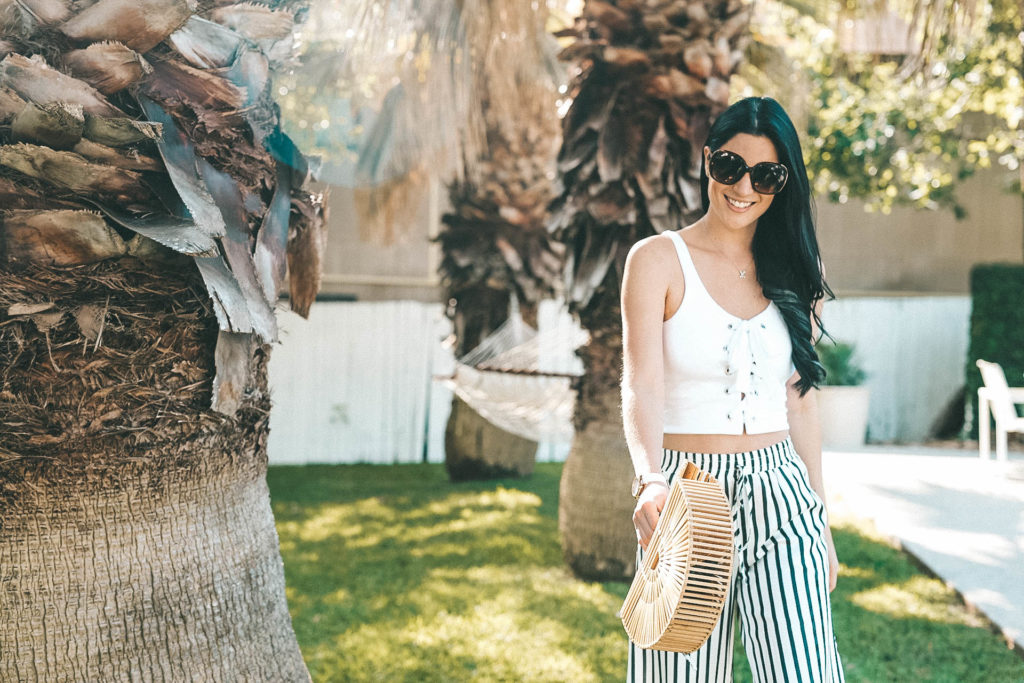 {Must Have Striped Pants for Spring/Summer + GIVEAWAY} featured by popular Austin fashion blogger, Dressed to Kill