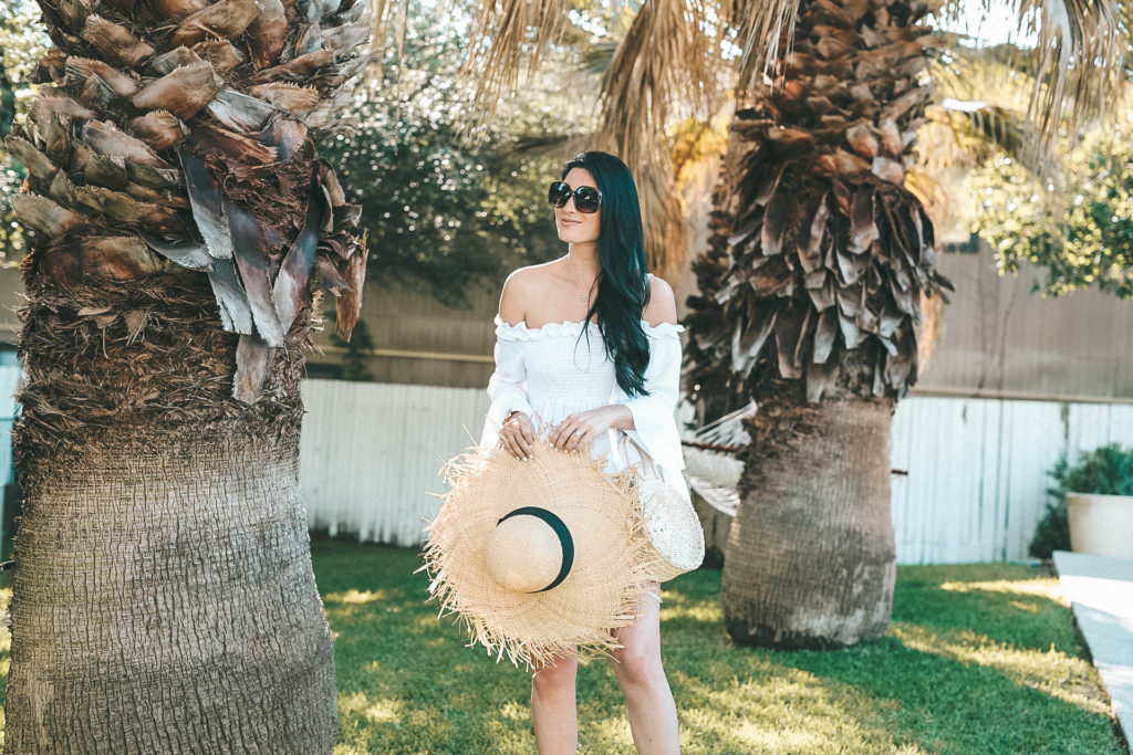 DTKAustin shares where to get the best white tops for summer from Chicwish that wont break the bank along with her frayed straw hat on sale. - {Affordable Summer Tops That Won't Break the Bank} featured by popular Austin fashion blogger, Dressed to Kill