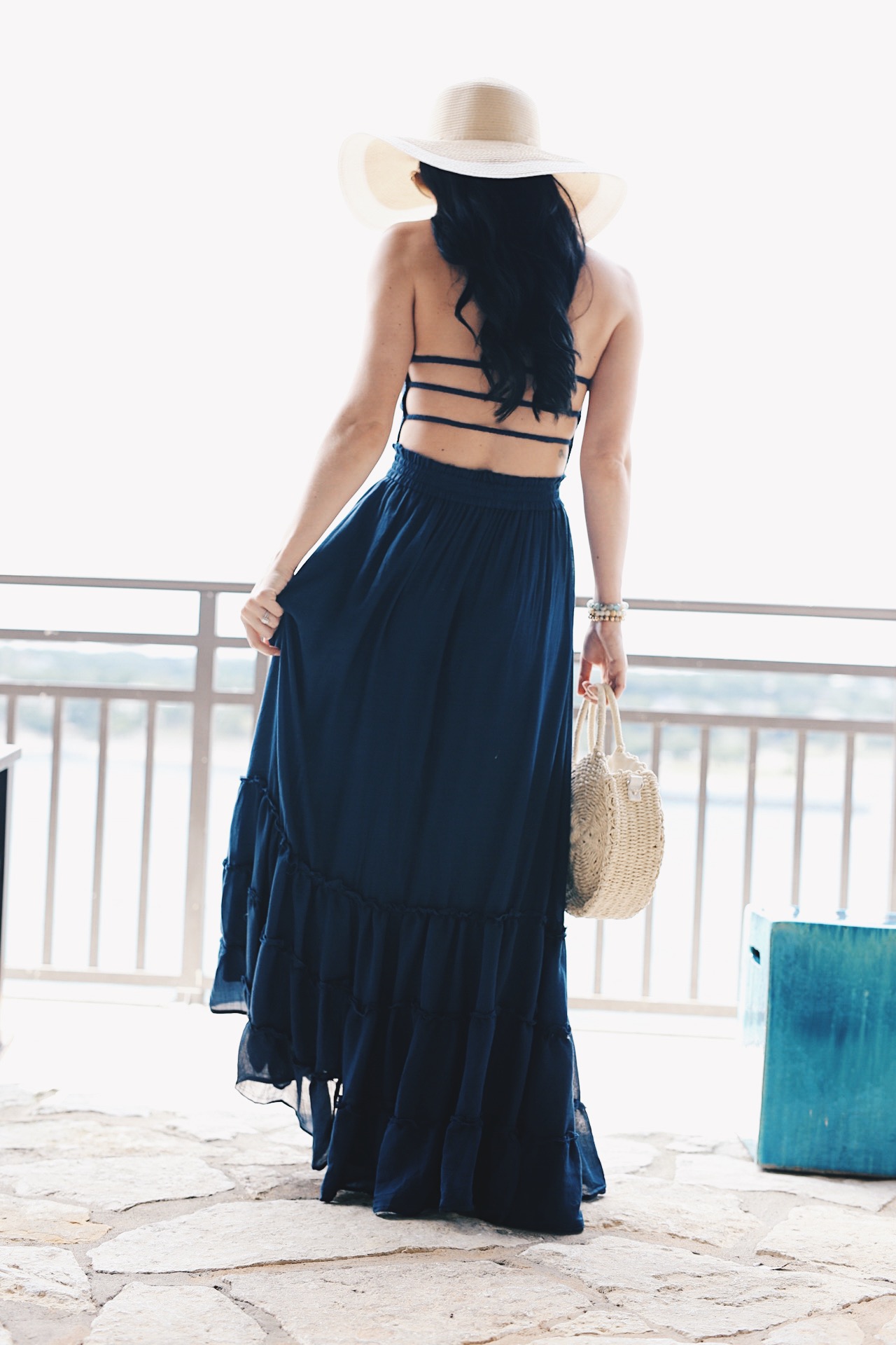 Maxi Dress and Hat | summer style for women | summer fashion for women | summer outfit ideas for women || DTK Austin #fashion #style #womensoutfits #maxidress #summerhat #summerfashion #summerstyle #summeroutfits - {Best Staycation Near Austin - Lakeway Resort & Spa} by popular Austin blogger, Dressed to Kill