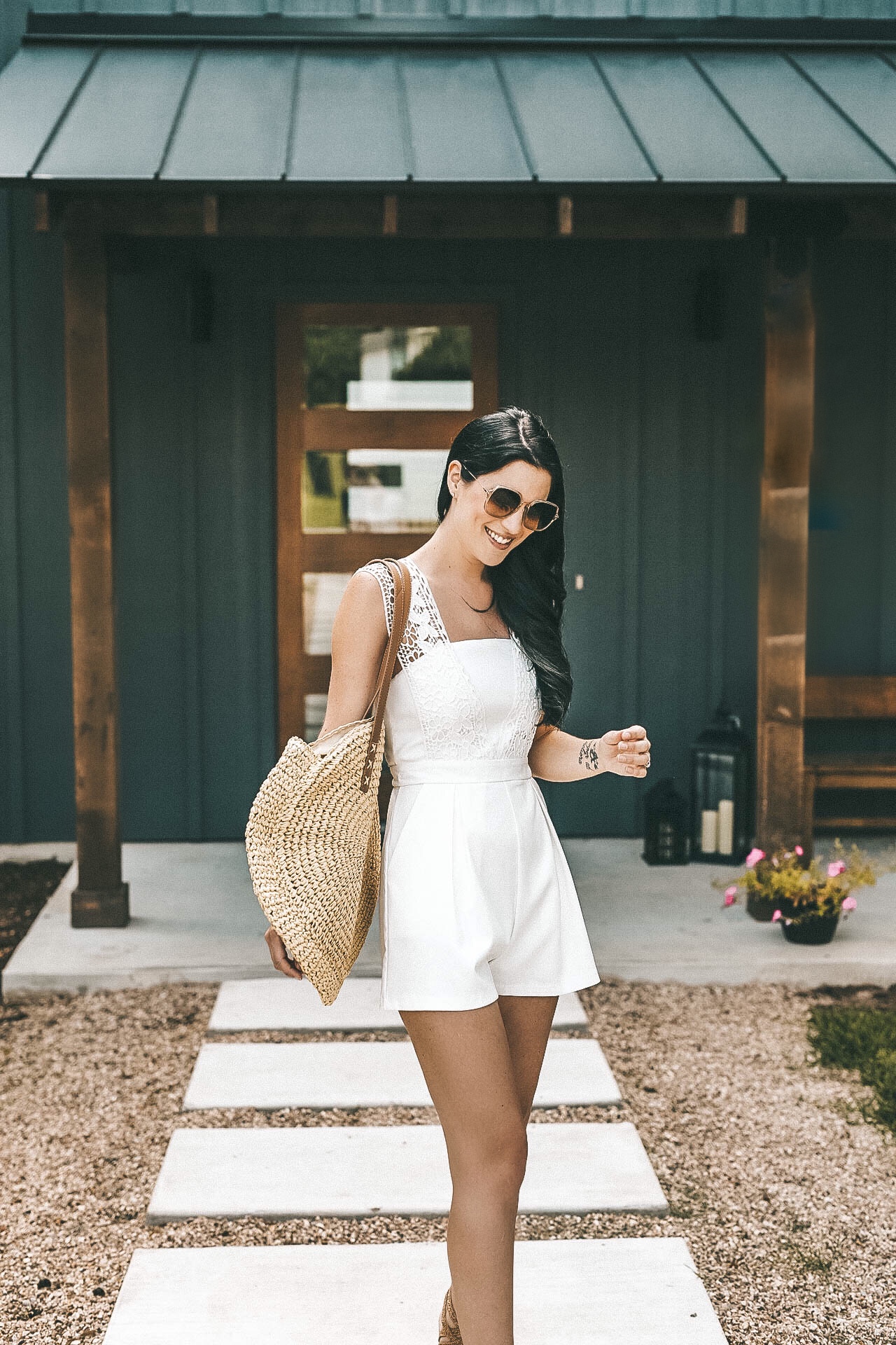 Affordable White Lace Romper for Summer | Chicwish Romper | romper style tips | how to wear a romper || Dressed to Kill #summerfashion #fashion #style #outfits #summeroutfits #romper #dtkaustin - {Chicwish White Lace Romper + Giveaway} featured by popular Austin fashion blogger, Dressed to Kill