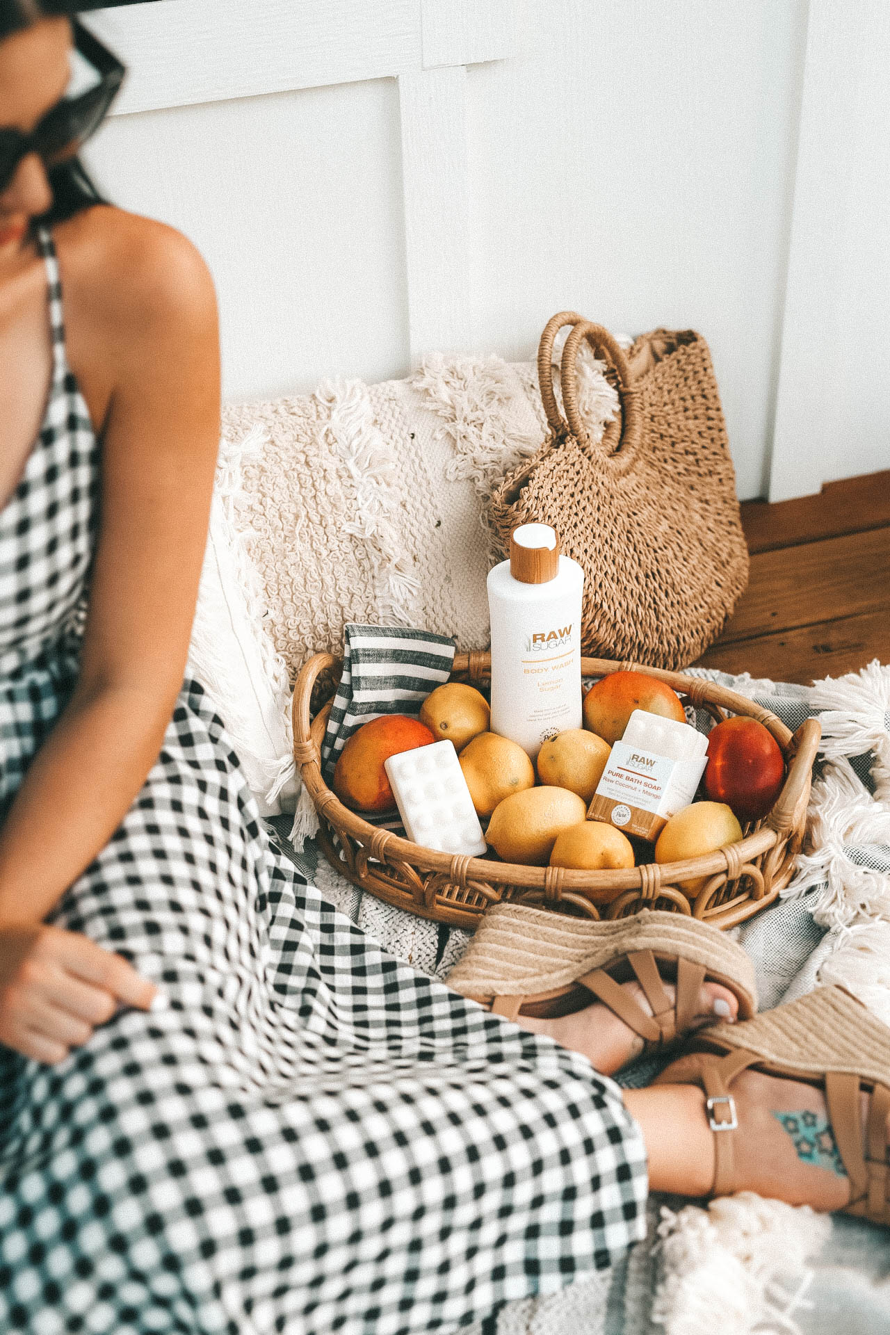 #style #fashion #outfits #summerfashion #summerstyle #mididress #gingham #dtkaustin - {Why I Have Used Raw Sugar Living for 10+ Years + GIVEAWAY} featured by popular Austin beauty blogger Dressed to Kill