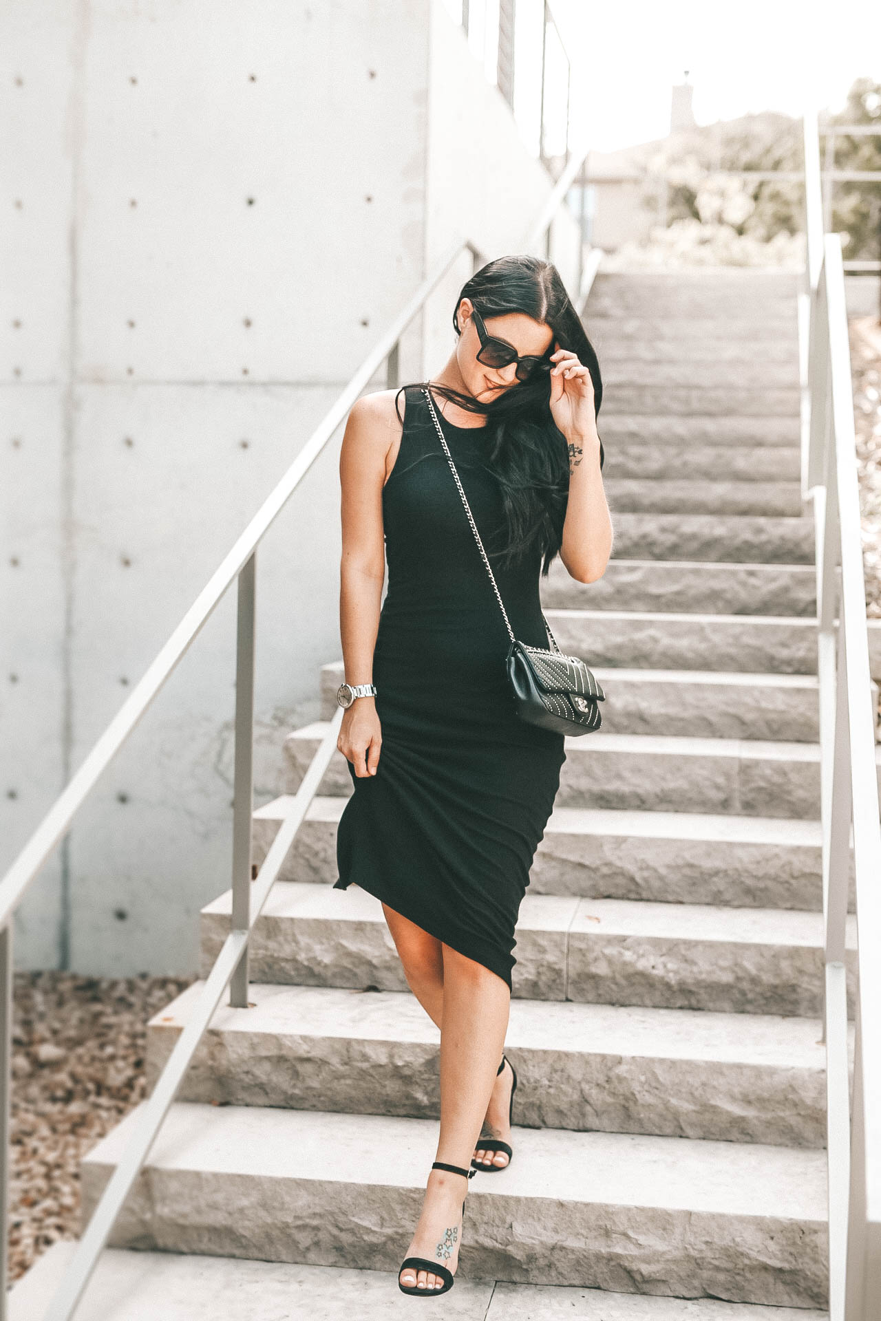 DTKAustin talks about one of her favorite new retailers at the Domain NORTHside. Marine Layer just opened and is offering a 20% discount with code DOMAINNORTHSIDE. | little black dress style | how to style a black dress | summer dresses || Dressed to Kill #fashion #style #outfits #lbd #blackdress #dresses #dtkaustin - {Marine Layer at Domain NORTHside + 20% off Discount} featured by popular Austin fashion blogger Dressed to Kill